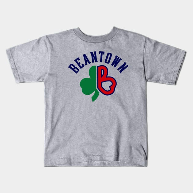 Beantown, Boston Sports themed Kids T-Shirt by FanSwagUnltd